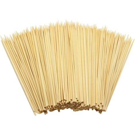 400 wooden bamboo skewers for BBQ, fruit, chocolate, fondue, fountain, 15 cm