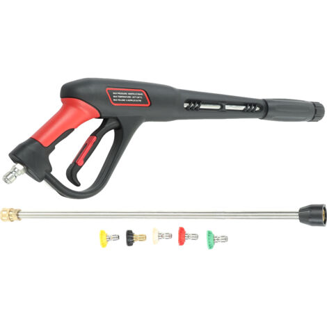4000 PSI 54 cm Hochdruckreinigerpistole mit 5 Düsen und Verlängerungsstange für vielseitige Gartenanwendungen