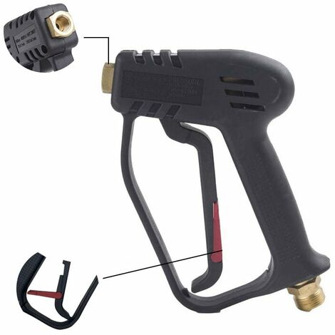 4000 PSI Pistolet pour Nettoyeur Haute Pression avec connecteur Schlauch M22 14MM, connecteur Rapide Nilfisk, Panneau de Pistolet de Lavage de Voiture pour Outil de Nettoyage de Lave-Auto