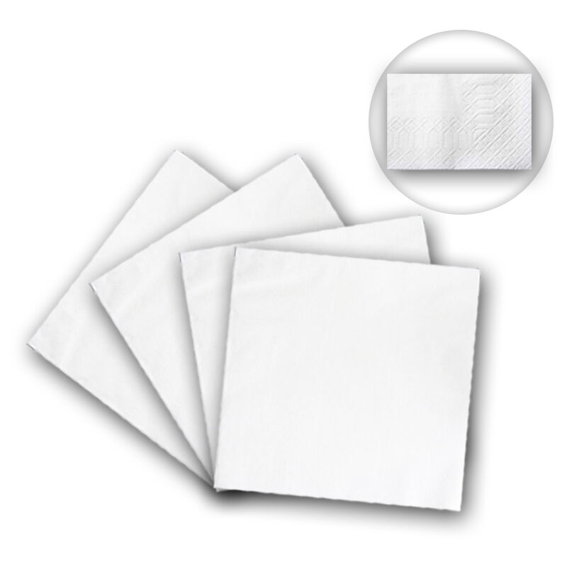 

Hiperlimpieza - 4000 Servilletas de papel 1 capa 30x30 blancas