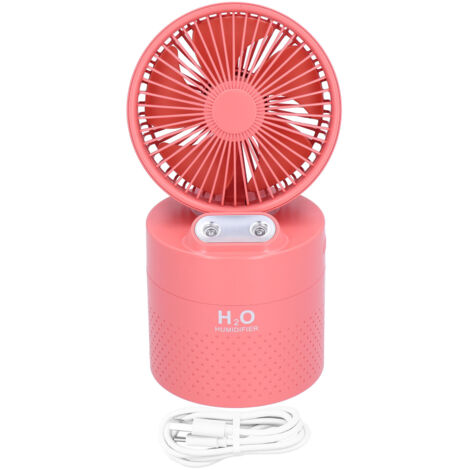4000mAh Humidifier Fan Dual Mist Spray USB Charging Fan Cooling Humidifier for DormitoryRed
