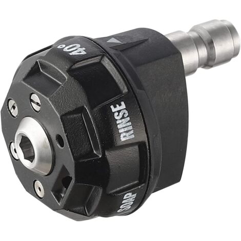 4000PSI Pressure Washer Nozzle, 1/4" Plug Connector Black