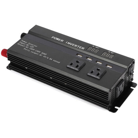 4000W 12V auf 110V Kfz-Wechselrichter mit LCD-Display und USB-Anschluss