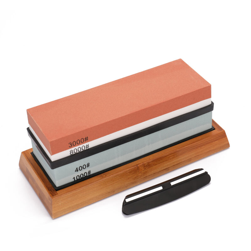 400/1000 3000/8000 Grit Premium Whetstone Cut Sharpening Stone Set SharpenerAffûteur de coupe à base antidérapante (sans pierre à aplatir)