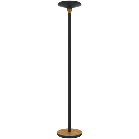 400140805 Unilux Baly Bamboo - Lampadaire LED en acier et bambou avec variateur d'intensité