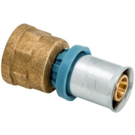 4004 Raccordo diritto femmina ø26 x 3/4"F in ottone a pressare DeltaPress 4004260003001