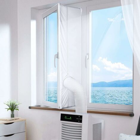 400CM Joint de Fenêtre pour Climatisation Mobiles, Joint de Fenêtre étanche, Chiffon de Calfeutrage pour Fenêtre de Climatiseur Mobile