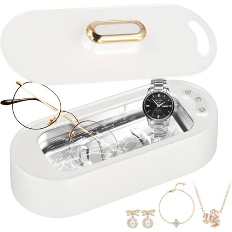 400ML Appareil à Ultrasons, Nettoyeur Ultrasons avec 3 Modes de Nettoyage, Ultrasonic Cleaner Lunettes 48 KHz Haute Fréquence pour Bijoux Dentiers Lunettes Colliers Montres