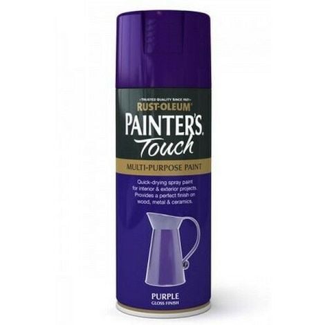 400ml Rust-Oleum Purple Gloss Finish Painters Touch Spray Multi Purpose