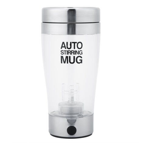 400ml Stainless Steel Electric Stirring Mug Automatic Milk Juice Coffee Cup
