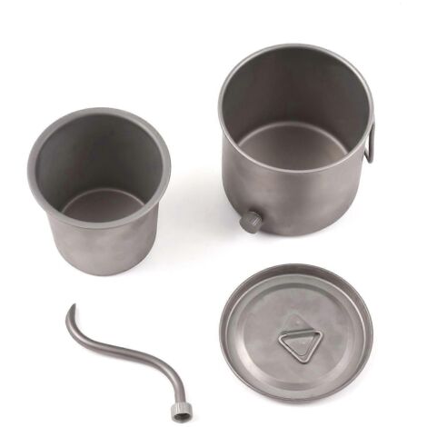 400ml théière col de cygne verseur, set tasse café pliable avec bec amovible, infuseur goutte à goutte portable, idéal pour voyage et camping. (139 caractères)
