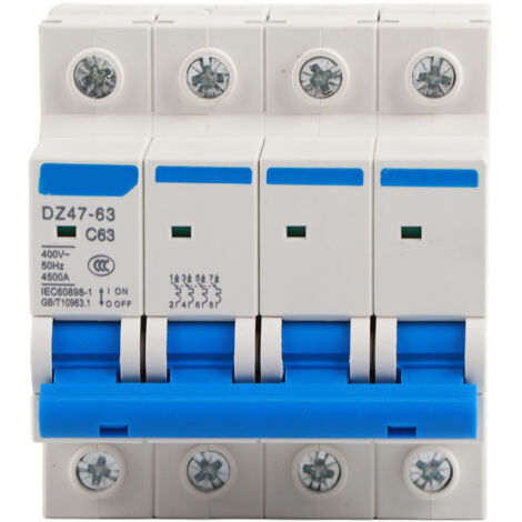 400V 63A 4P Hochempfindlicher Fehlerstromschutzschalter