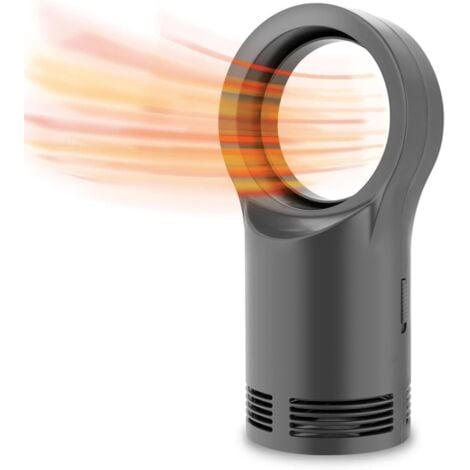 TINOR 400W Mini Ceramic Fan Heater Energy Saving with 3s Fast Heating, Tip-Over and Overheat Protection, for Bathroom, Office, Living Room (Black)