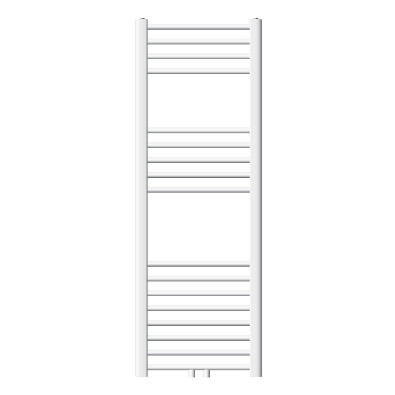 Luxebath - ecd Germany Sèche-Serviettes Sahara Non Electrique - 400 x 1200 mm - Blanc - Connexion Central - sans Kit de Raccordement - Forme Droit