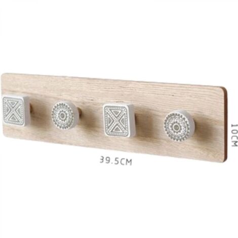 4010cm Patères nordiques minimalistes modernes en bois Creative crochet porte-manteau de manteau mural Décorations murales d'entrée