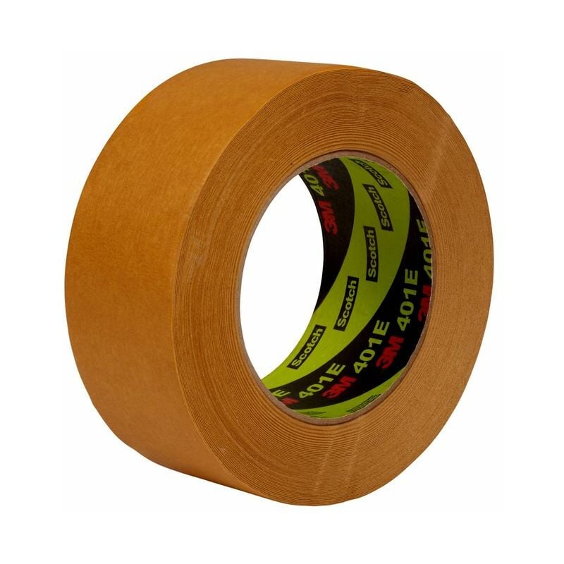 Performance Masking Tape 401E, Brown, 48 mm x 50 m - Brown - 3M