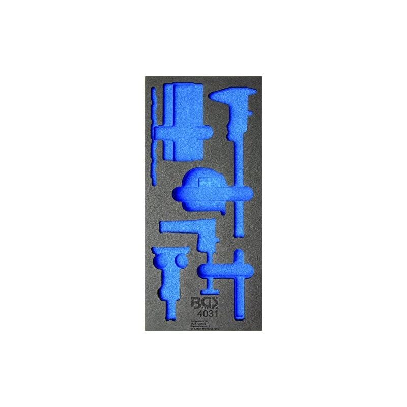 Bgs Technic - 4031-1 tapis de bgs 1/3 chariot, vide pour: de mesure avions, 7 pièces