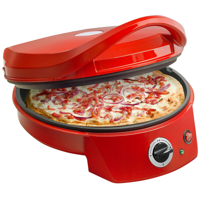 Image of Bestron - forno pizza e griglia carne 2in1 1800w 27cm rosso - apz400