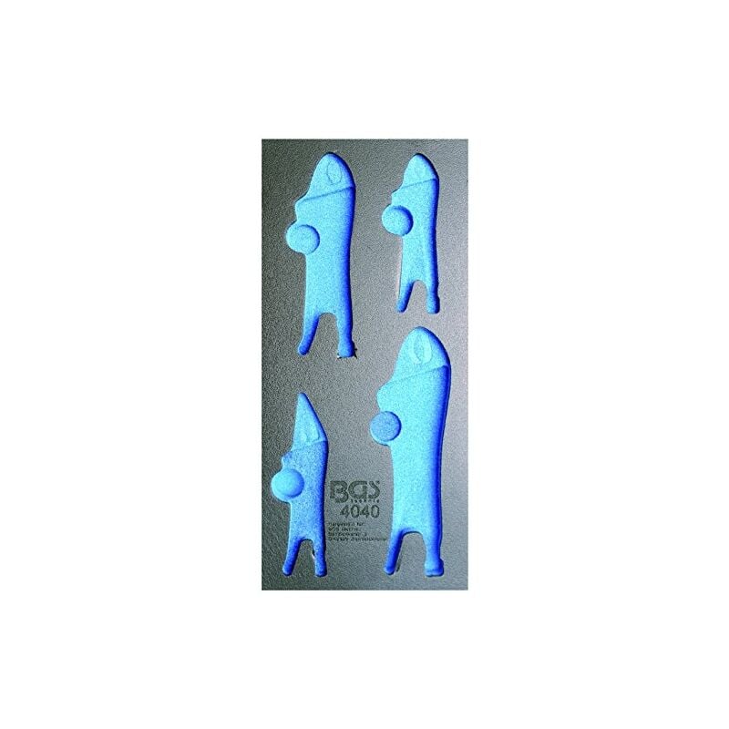 Bgs Technic - 4040-1 insert bgs 1/3 chariot, vide pour: grip pinces, 4 pièces