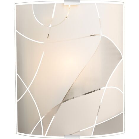 40403W2 APPLIQUE BIANCO GLOBO 1XE27