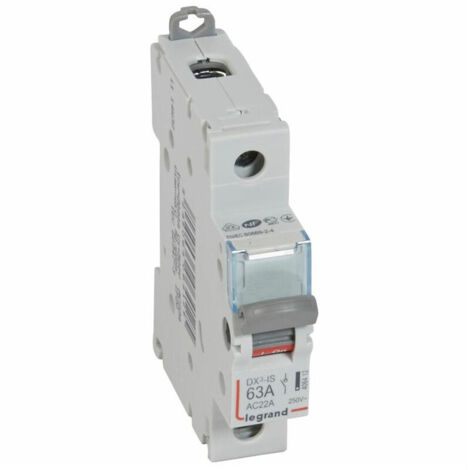 406412 Interrupteur Modulaire Unipolaire 1p 250v - 63a - 1 Module - Bornes à Vis Legrand Dx³-is
