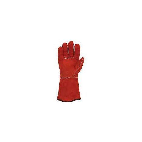 408/10 GUANTE SOLDADOR ROJO FORRAD.T-10 - JUBA