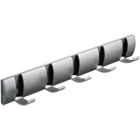 40cm 5-door wall mounted coat rack with 5 extendable hooks