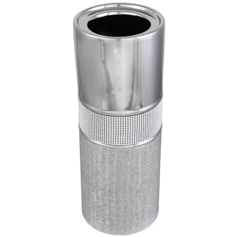 40cm Glitz Medium Glitz Silver Vase for Home Decor