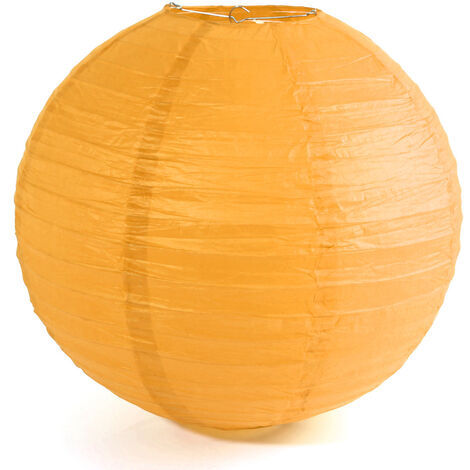 40cm Lanterne papier chinois Boule Decor pour Maison Mariage Fete Soirée Jaune Jmax