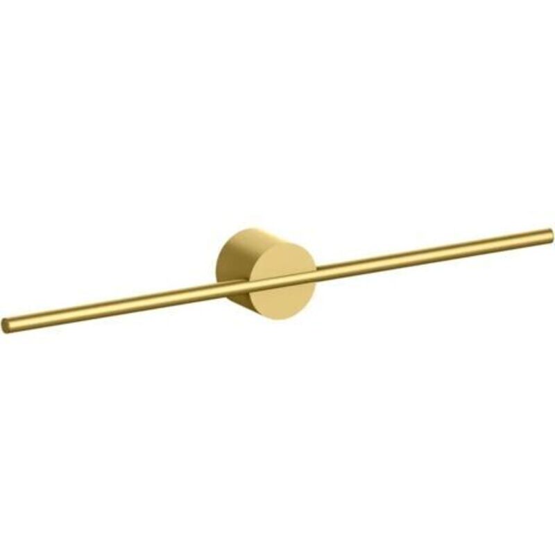40CM Porte Serviette - Porte-Serviettes Mural en Aluminium - étagère Serviette - Ajustable - Brossé - Or - pour Salle de Bain, Cuisine, Salle de Bain