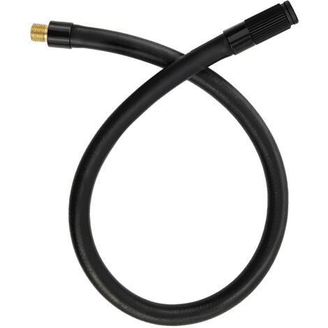 40cm Tuyau de Rallonge Pompe à air Portable, Compatible avec Xiaomi MI Pump, Universel Tube de Rallonge en Caoutchouc avec Adaptateur Rotative pour Pneus de Vélo Voiture Moto Vélo