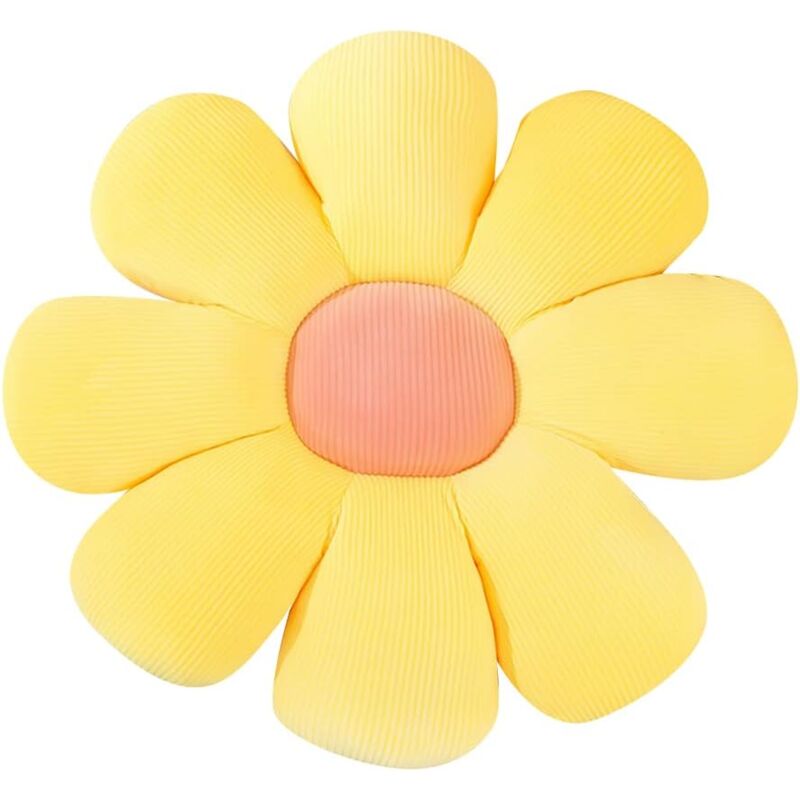 40cm Yellow Coussin d'oreiller De Fleur De Marguerite Oreiller De Sol à Fleurs Mignon Peluche Coussin De Decoration Forme De Fleur pour Filles Jouets