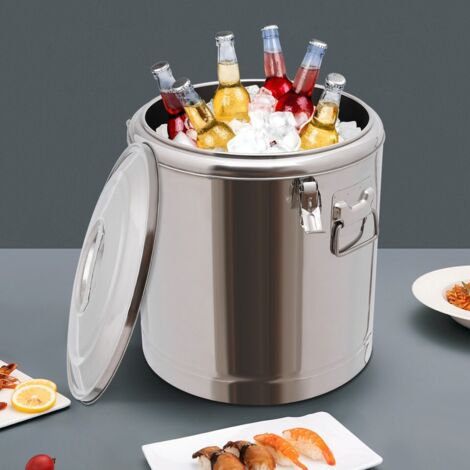 40L Seau isolant Chauffe-plats avec couvercle Chauffe-aliments