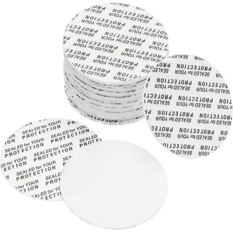 40mm/1.57" Foam Lid Liner, 150 Pack PS Foam Tamper Resistant Pressure Sensitive Seal for Bottle Cap Liners Gaskets