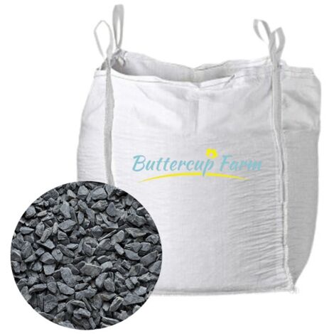 40mm Blue Slate Chippings - Premium Aggregate Bulk Bag - 850 kilos