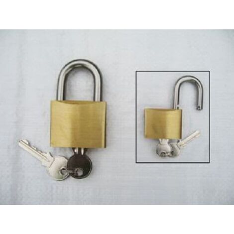 40MM, Brass Padlock With Stainless Steel Shackle - Marine Heavy Duty Multipurpose Security Lock