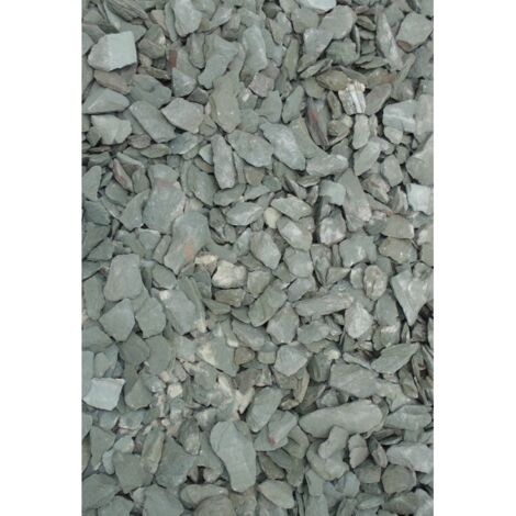 40mm Green Slate Aggregate Bulk Bag - 850 kg - L100 x W100 x H80 cm