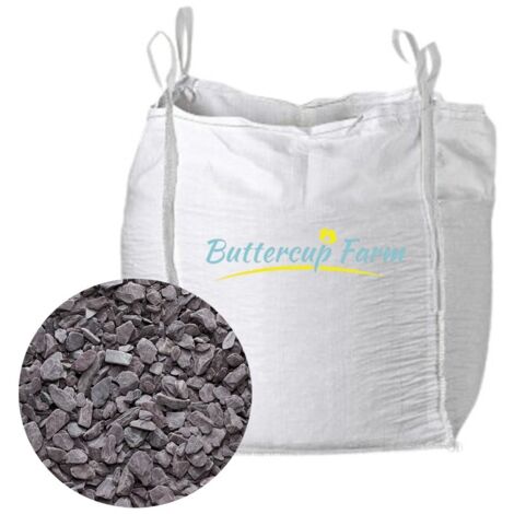 40mm Plum Slate Chippings  - Premium Aggregate Bulk Bag - 850 kilos