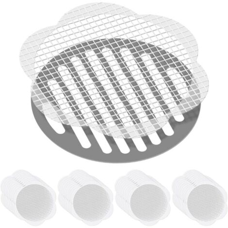 40PC Filtre Cheveux Douche et Baignoire, Attrape-Cheveux jetables pour Douche, Protecteur Grille évacuation, Filtre evier Cuisine pour Baignoire