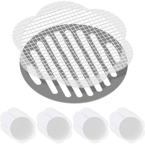 40PC Filtre Cheveux Douche et Baignoire, Attrape-Cheveux jetables pour Douche, Protecteur Grille évacuation, Filtre evier Cuisine pour Baignoire