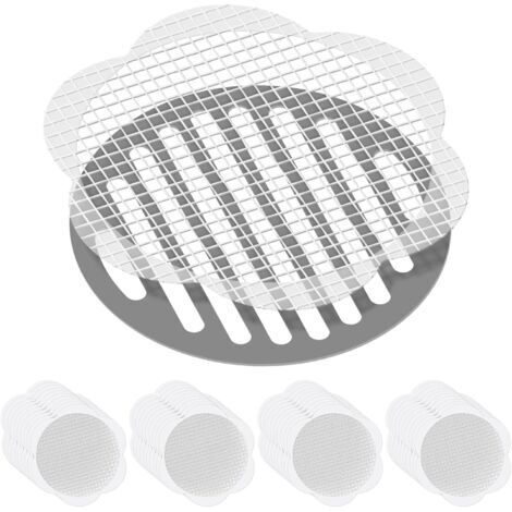 40PC Filtre Cheveux Douche et Baignoire, Attrape-Cheveux jetables pour Douche, Protecteur Grille évacuation, Filtre evier Cuisine pour Baignoire