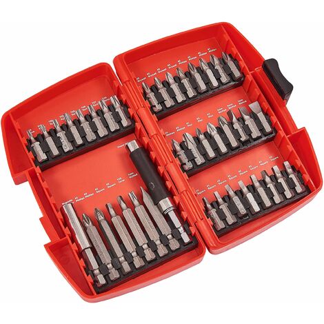 40pc Screwdriver Bit Set Hex Spline Torx Phillips Slotted Square Star Bits L1235