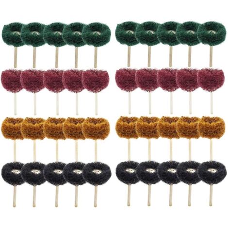 40Pcs 1"(25mm) Roue abrasive Roue de polissage pour Dremel Outil rotatif