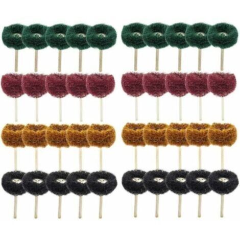 40Pcs 1(25mm) Roue abrasive Roue de polissage pour Dremel Outil rotatif