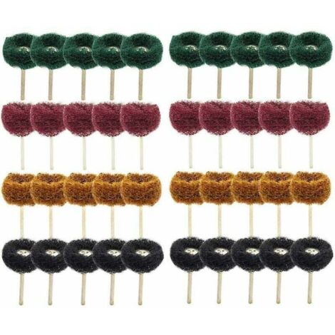 40Pcs 1"(25mm) Roue abrasive Roue de polissage pour Dremel Outil rotatif
