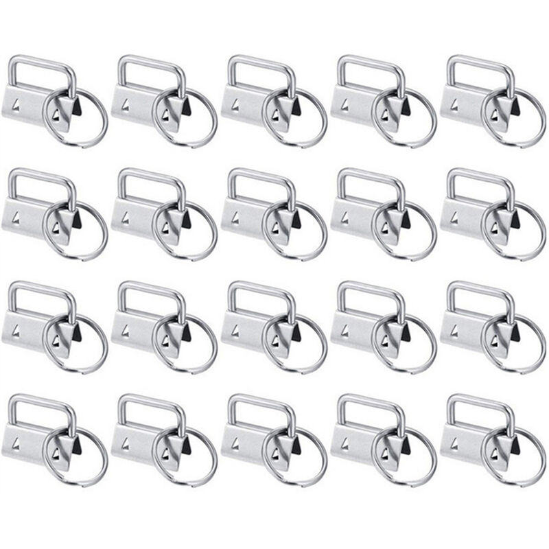 

20Pcs 25mm Clips de cola Llavero Hardware Llavero Llavero Herrajes de pulsera con llavero para cordon, 20 piezas