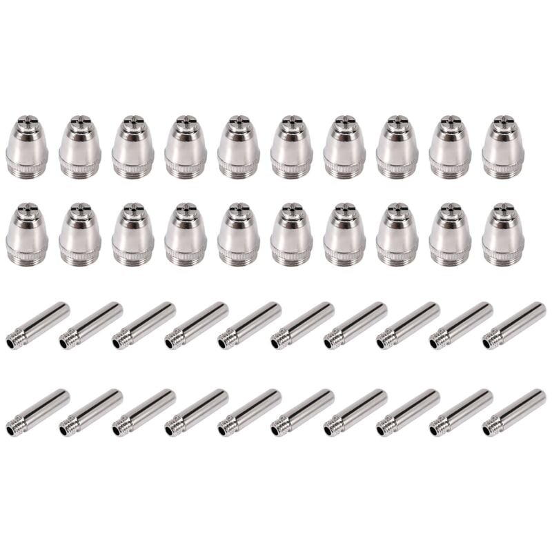Image of 40Pcs AG60 Plasma Schneiden Taschenlampe Verbrauchs SG55 Cutter Kit 60A -60 Spitze Elektrode Düse