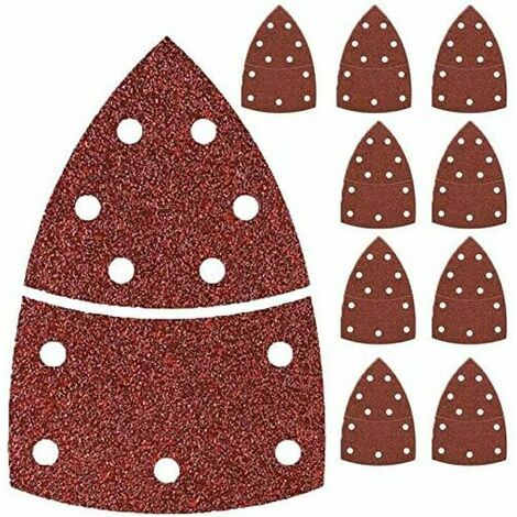 40PCS Feuilles abrasives ponceuse multiple Bosch PSM 160 A PSM 80 A Prio Ventaro Metabo FMS 200 Intec Skil Octo D¨tail Palm Sander Grain m¨lang¨
