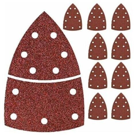 40PCS Feuilles abrasives ponceuse multiple Palm Sander Grain mélangé