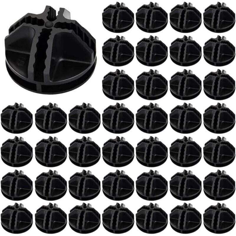 40pcs Fils Cube Plastique ABS Connecteur Cube de Rangement Blanc Raccord Meuble de Rangement Raccord Meuble de Rangement Cube de Fil Modulaire Cube
